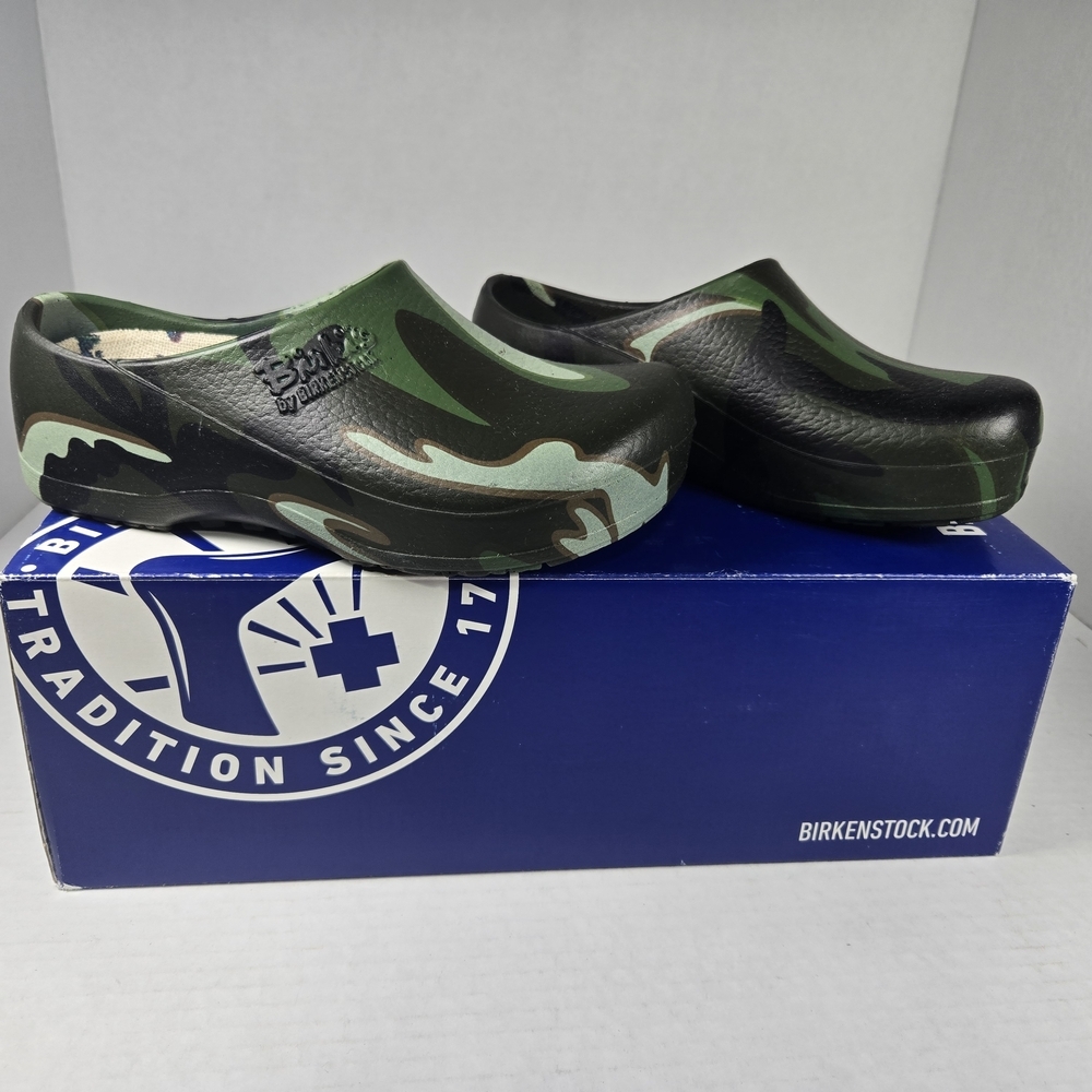 *NEW* Kids Unisex Birkenstock Super Birki Camo Slip On Clogs Mules EU30 US12